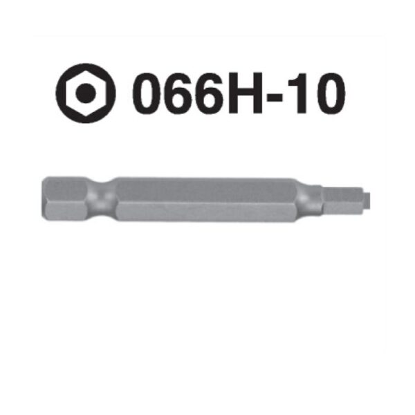 066H-10 Hexagon Plus Hex Shank Screwdriver Bit – ¼'' Drive