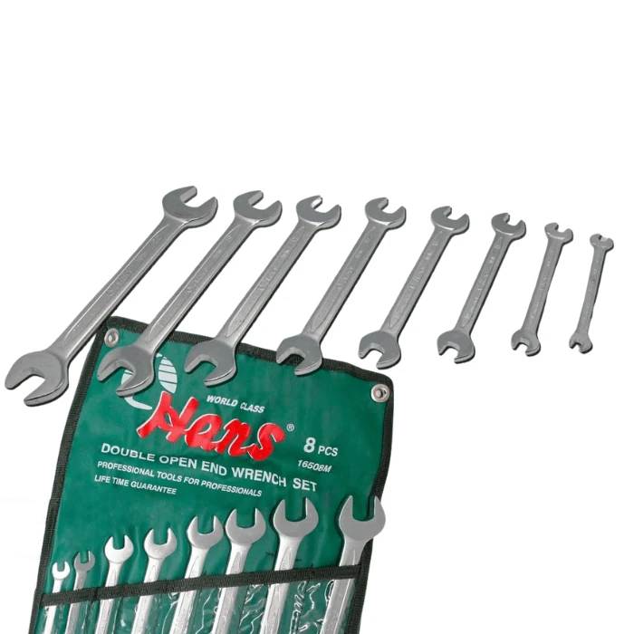 16508M 8-Pc Double Open End Wrench Set