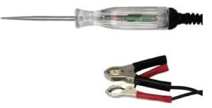 Heavy Duty LED Circuit Tester with Dual Leads & Battery Clips | 6V–24V Automotive Tester