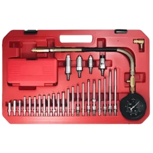 EGDT-37 Diesel Compression Tester – 37 PCS with Cranking Test Capability & Hydraulic Gauge Tester Kit