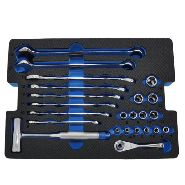 TK‑83S – 83 pcs INOX Stainless Steel Tool Kit in Carrying Plastic Mould Case