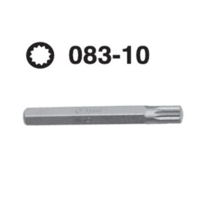 083-10 XZN Hex Shank Screwdriver Bit – 10mm Drive