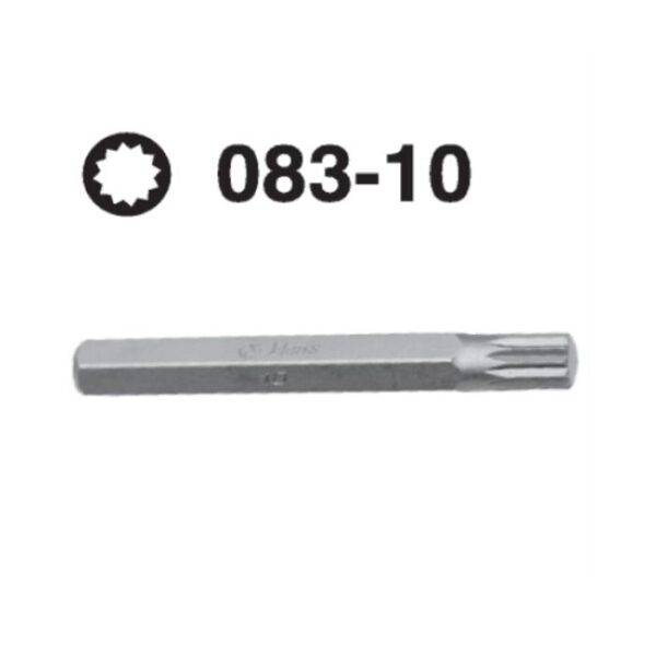 083-10 XZN Hex Shank Screwdriver Bit – 10mm Drive