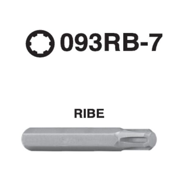 093RB-7 Ribe Hex Shank Screwdriver Bit – 10mm Drive