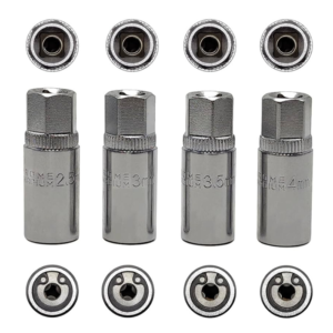 4391M – 4 PCS Stud Puller Socket Set ½″ Drive | Metric & SAE Sizes 1 Stud Puller Socket