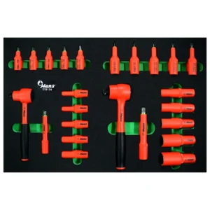 TTF-74 VDE 1000V Insulated Socket Wrench Set (24-Pc)