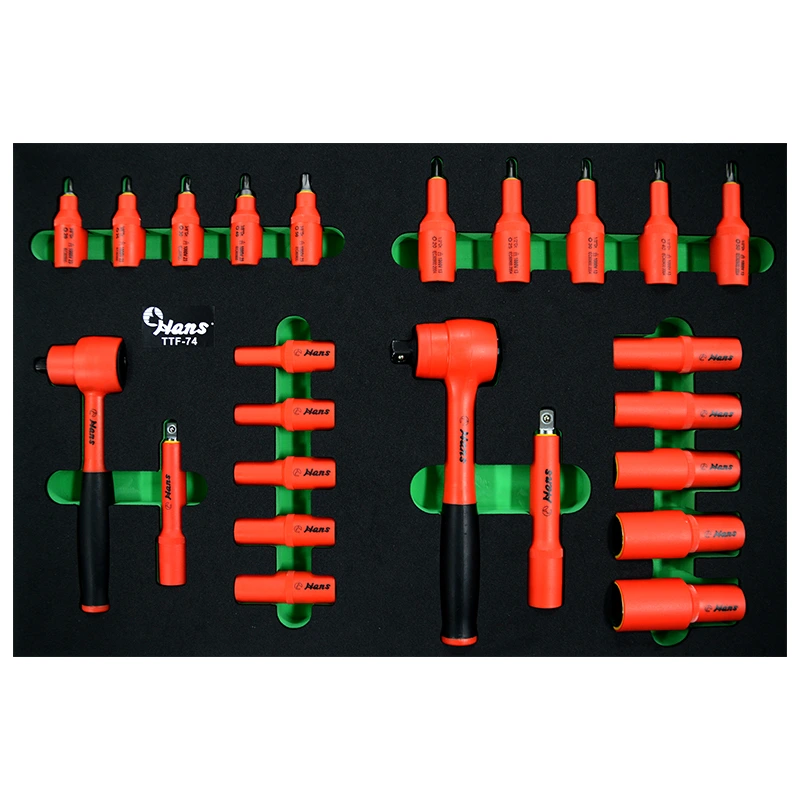 TTF-74 TTF-74 VDE 1000V Insulated Socket Wrench Set (24-Pc)