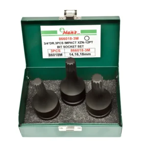866018-3M ¾" Impact XZN Bit Socket Set- 3 Pieces