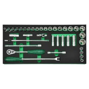 FTK-2 37-Piece ½″ Drive Socket Wrench Set in EVA Foam