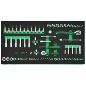 FTK-6 82-Piece ¼″ and ⅜″ Drive Socket Wrench Set in EVA Foam
